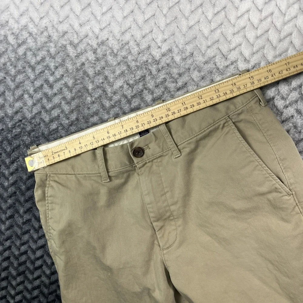 J. Crew Straight Fit Flex Chino‎ Pants Men's 30x32 Beige Cotton H3186